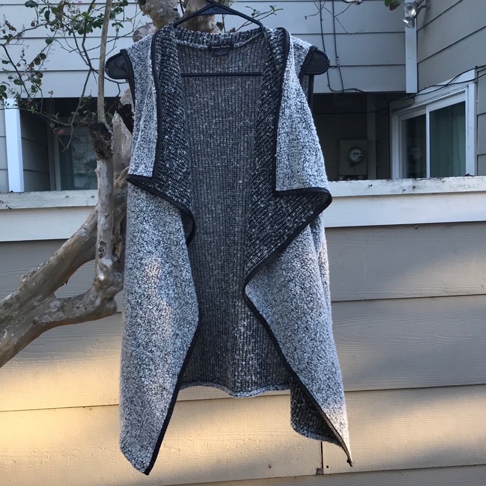 Sunny Taylor  Gray  Open Front Fuzzy Cardigan Sz:L